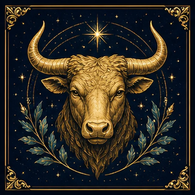 Taurus zodiac sign illustration