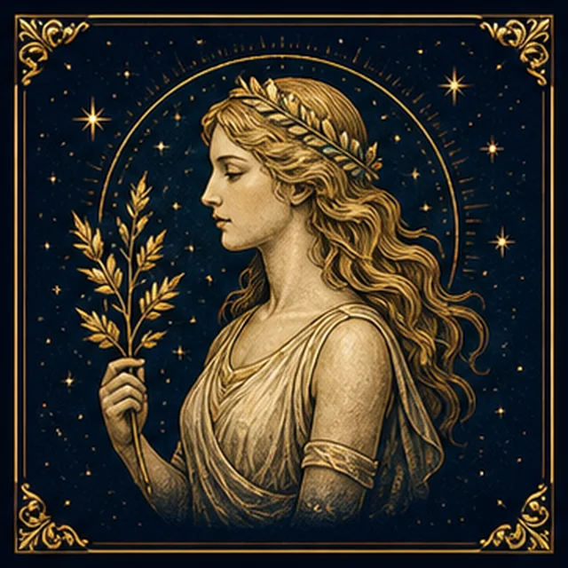 Virgo zodiac sign illustration